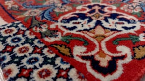 Persian Rug Isfahan Handmade Area Traditional 2'2"x3'7" (2x4) Red Floral Vase Animals Design #20910