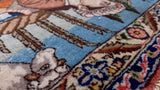 Persian Rug Tabriz Handmade Area Traditional 1'11"x2'8" (2x3) Whites/Beige Pictorial Design #23419