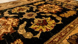 Oriental Rug Pakistani Handmade Area Transitional 2'9"x4'2" (3x4) Yellow/Gold Black Oushak Design #26735