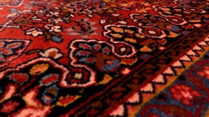 Persian Rug Hamadan Handmade Area Tribal 2'9"x4'3" (3x4) Red Floral Design #32214