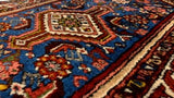 Persian Rug Malayer Handmade Area Tribal Vintage 2'4"x4'1" (2x4) Blue Geometric Design #32223
