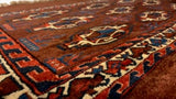 Persian Rug Turkmen Handmade Area Antique Tribal 2'5"x3'7" (2x4) Red Saddle Bag Design #32243