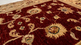 Oriental Rug Pakistani Handmade Area Transitional 2'6"x4'0" (3x4) Red Yellow/Gold Whites/Beige Oushak Design #32508