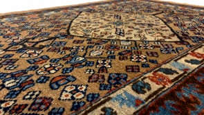 Persian Rug Sarab Handmade Area Antique Tribal 2'10"x4'0" (3x4) Yellow/Gold Blue Geometric Design #34904