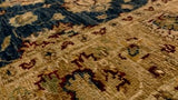 Oriental Rug Pakistani Handmade Area Transitional 2'9"x4'2" (3x4) Yellow/Gold Blue Oushak Design #35308