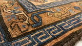 Persian Rug Malayer Handmade Area Antique Tribal 2'10"x5'1" (3x5) Brown Blue Floral Design #28558