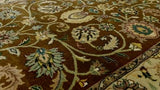 Oriental Rug Indian Handmade Area Transitional Traditional 3'0"x5'0" (3x5) Green Floral Design #33591