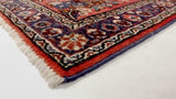 Persian Rug Sarouk Handmade Area Traditional Vintage 3'4"x5'0" (3x5) Red Floral Design #33882