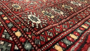 Oriental Rug Pakistani Handmade Area Tribal 3'1"x5'4" (3x5) Red Bokhara Design #34450