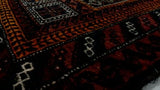 Oriental Rug Afghan Handmade Area Tribal 2'10"x4'4" (3x4) Brown Orange Prayer Rug Design #34956