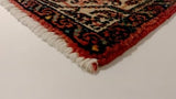 Persian Rug Saraband Handmade Area Tribal 2'7"x5'0" (3x5) Red Pink Paisley/Boteh Design #35195