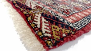 Oriental Rug Pakistani Handmade Area Tribal 3'7"x5'5" (4x5) Red Bokhara Design #35199