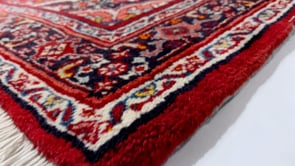 Persian Rug Bijar Handmade Area Traditional 3'6"x5'2" (4x5) Red Floral Design #9465