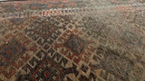 Persian Rug Baloch Handmade Area Runner Antique Tribal 3'0"x6'6" (3x7) Brown Geometric Design #17404