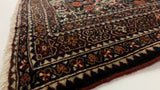 Persian Rug Afshar Handmade Area Antique Tribal 3'6"x4'11" (4x5) Whites/Beige Blue Red Vase Floral Design #20463