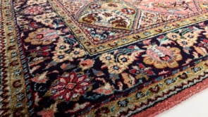 Persian Rug Qum Handmade Area Traditional Traditional 3'6"x5'2" (4x5) Pink Floral Design #34123