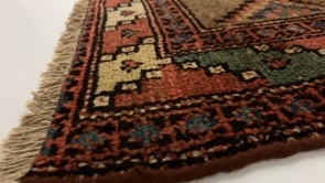 Persian Rug Malayer Handmade Area Antique Tribal 3'0"x5'1" (3x5) Brown Multi-color Geometric Design #34128