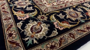 Persian Rug Isfahan Handmade Area Traditional 3'6"x5'2" (4x5) Red Blue Floral Design #34658