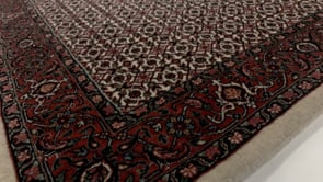 Persian Rug Bijar Handmade Area Traditional 3'1"x4'10" (3x5) Whites/Beige Red Herati Design #34743