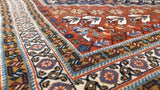 Persian Rug Ghashghaei Handmade Area Tribal 3'4"x5'1" (3x5) Blue Red Geometric Design #34845