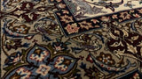 Persian Rug Isfahan Handmade Area Traditional 3'7"x5'7" (4x6) Whites/Beige Red Floral Animals Design #34752