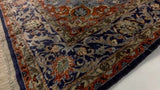 Oriental Rug Chinese Handmade Area Traditional 3'0"x5'1" (3x5) Whites/Beige Red Blue Floral Design #27122