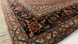 Persian Rug Tabriz Handmade Area Traditional 3'4"x4'10" (3x5) Whites/Beige Blue Mahi Fish Design #28146