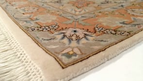 Persian Rug Tabriz Handmade Area Traditional 3'3"x4'10" (3x5) Pink Whites/Beige Floral Naghsh Design #30483