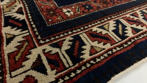 Caucasian Rug Shirvan Handmade Area Antique Tribal 3'3"x5'5" (3x5) Blue Red Geometric Design #30534