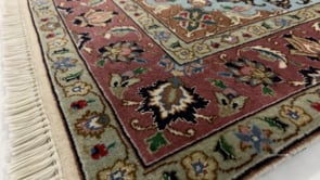 Persian Rug Tabriz Handmade Area Traditional 3'3"x5'0" (3x5) Pink Whites/Beige Floral Design #32812