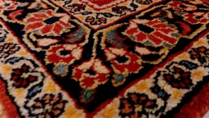 Persian Rug Sarouk Handmade Area Traditional 3'2"x4'8" (3x5) Red Floral Design #33344