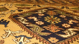 Persian Rug Ardabil Handmade Area Tribal 3'9"x6'0" (4x6) Brown Green Animals Design #33673