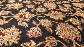 Oriental Rug Indian Handmade Area Transitional 4'0"x6'0" (4x6) Blue Red Yellow/Gold Floral Design #35098