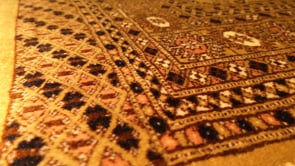 Oriental Rug Pakistani Handmade Area Tribal 4'3"x6'4" (4x6) Whites/Beige Yellow/Gold Bokhara Design #35197