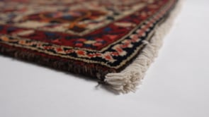 Persian Rug Bakhtiari Handmade Area Tribal 8'6"x12'4" (9x12) Whites/Beige Red Blue Floral Design #18645