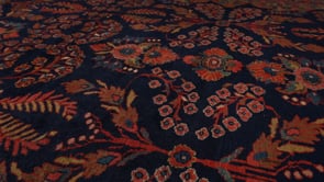 Persian Rug Mahal Handmade Area Antique Tribal 9'6"x12'4" (10x12) Red Blue Floral Design #23983