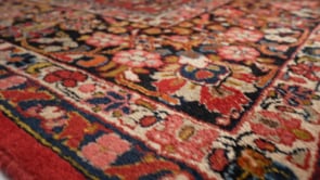 Persian Rug Sarouk Handmade Area Traditional 9'1"x11'10" (9x12) Red Floral Design #31523
