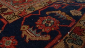 Persian Rug Mahal Handmade Area Antique Tribal 9'0"x12'5" (9x12) Whites/Beige Blue Red Floral Design #33131