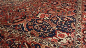 Persian Rug Bakhtiari Handmade Area Tribal Vintage 8'5"x11'10" (8x12) Red Floral Design #33915