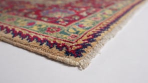 Persian Rug Dorokhsh Handmade Area Traditional 8'5"x11'9" (8x12) Whites/Beige Red Floral Design #34043