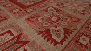 Persian Rug Bijar Handmade Area Traditional 8'7"x10'10" (9x11) Red Whites/Beige Garden Design #35915