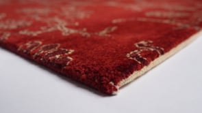 Oriental Rug Pakistani Handmade Area Modern 9'0"x11'9" (9x12) Red Floral Design #32893