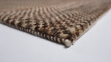 Oriental Rug Pakistani Handmade Area Modern 8'6"x12'4" (9x12) Brown Checkered Design #32903