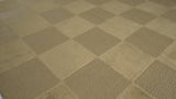 Oriental Rug Tibetan Handmade Area Modern Neutral 8'7"x12'0" (9x12) Whites/Beige Checkered Design #34830