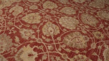 Oriental Rug Pakistani Handmade Area Transitional 8'8"x11'9" (9x12) Red Yellow/Gold Oushak Design #35591