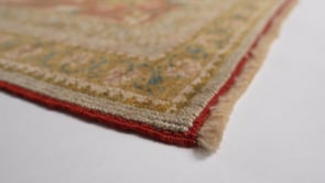 Oriental Rug Turkish Handmade Area Neutral Vintage 9'6"x11'5" (10x11) Whites/Beige Brown Geometric Design #35908