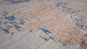 Oriental Rug Pakistani Handmade Area Modern 8'8"x11'11" (9x12) Whites/Beige Gray Blue Splatter Abstract Design #36073