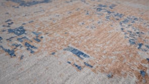 Oriental Rug Pakistani Handmade Area Modern 8'8"x11'11" (9x12) Whites/Beige Gray Blue Splatter Abstract Design #36073