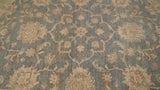 Oriental Rug Pakistani Handmade Round Transitional Neutral 8'9"x8'8" (9x9) Whites/Beige Gray Floral Oushak Design #33268