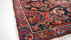Persian Rug Heriz Handmade Area Tribal Vintage 10'10"x11'9" (11x12) Red Geometric Design #18145